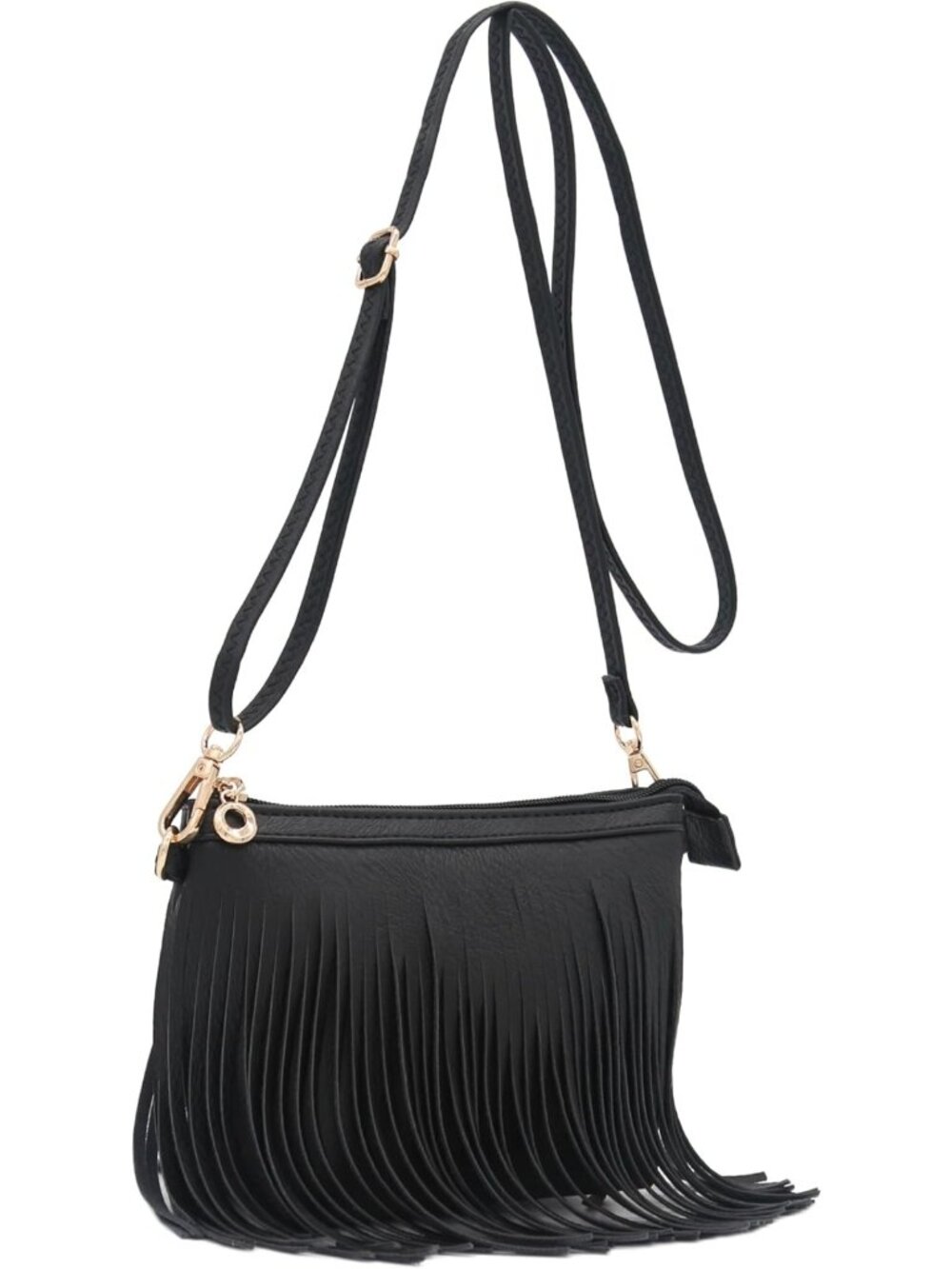 Chic Small Fringe Crossbody Bag with Wrist Strap - Stylish & Versatile Accessory